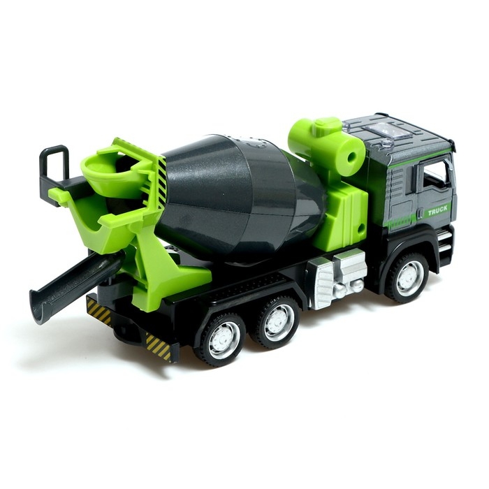 Грузовик металлический «Бетон», инерция, свет и звук, подвижные детали Грузовик металлический «Бетон», инерция, свет и звук, подвижные детали