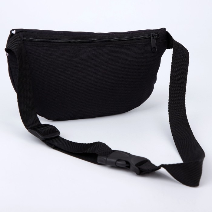 Сумка на пояс Good vibes, 32х8х15 см, отд на молнии, чёрная Сумка на пояс Good vibes, 32х8х15 см, отд на молнии, чёрная