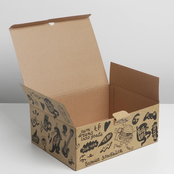 Коробка‒пенал, упаковка подарочная, &laquo;Что-то очень крутое&raquo;, 30 х 23 х 12 см