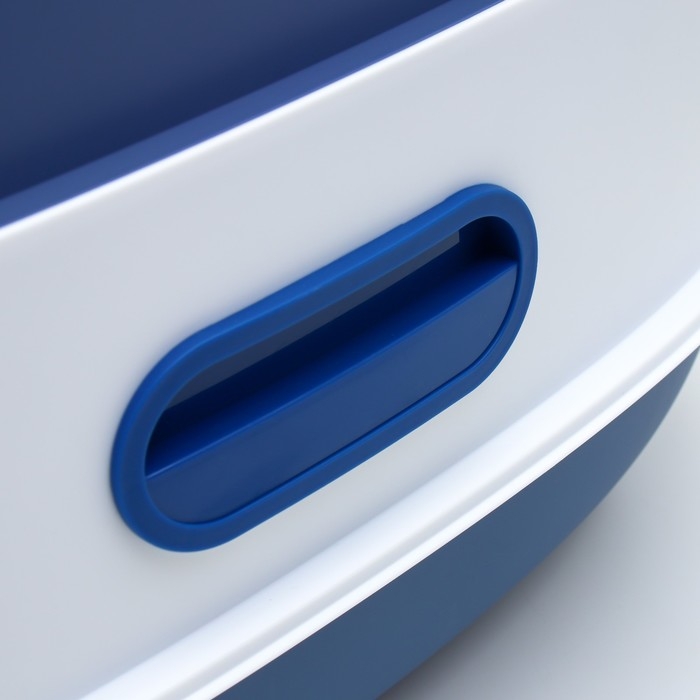 Туалет закрытый с УФ-лампой для уничтожения запаха 39 х 56 х 40 см, синий