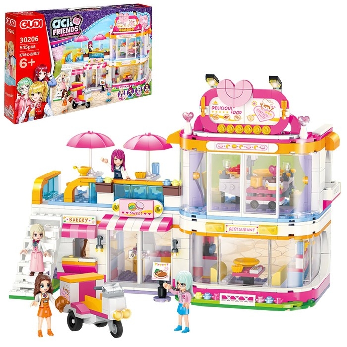 Конструктор Подружки &laquo;Модное Кафе&raquo;, 545 деталей