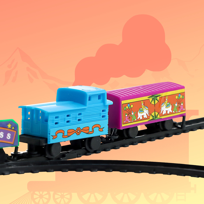 Железная дорога &laquo;Скорый поезд&raquo;, работает от батареек