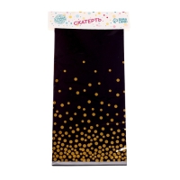 Скатерть &laquo;Конфетти&raquo; 137 &times; 183 см, цвет чёрный