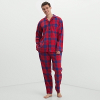 Пижама мужская из фланели (рубашка и брюки) KAFTAN р.54 Пижама мужская из фланели (рубашка и брюки) KAFTAN р.54