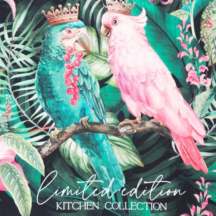 Полотенце "Этель" Tropical parrots 40х73 см, 100% хлопок, саржа 190 гр/м2