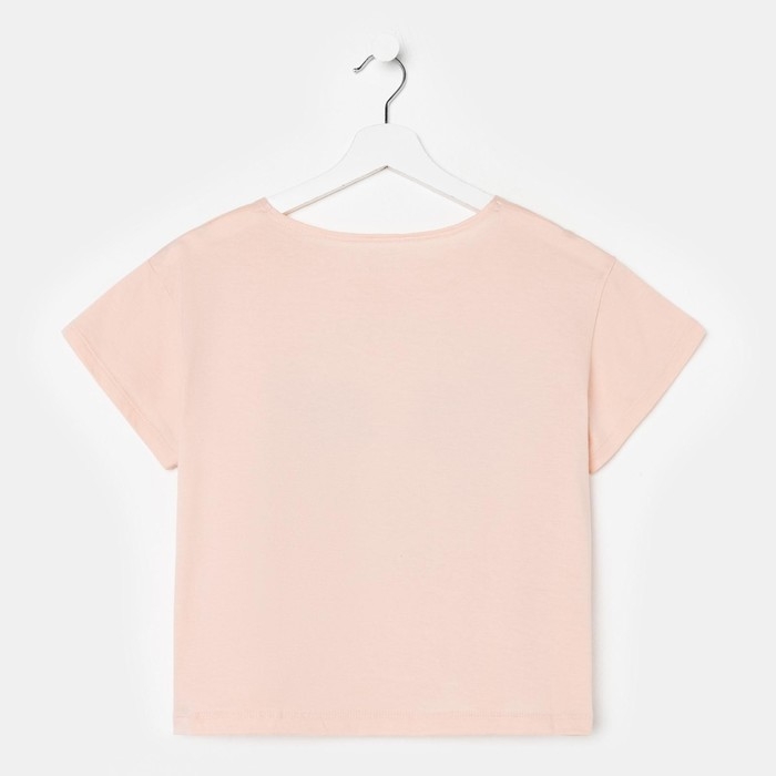 Футболка укороченная &laquo;Hey Мickey&raquo; Микки Маус, цвет розовый