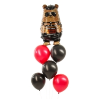 Набор воздушных шаров &laquo;Горячие желания&raquo;, чёрно-красный, латекс, фольга, 6 шт.