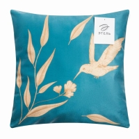 Наволочка декоративная Этель &laquo;Птица&raquo; 40х40 см, велюр, 100% п/э
