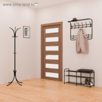 Вешалка напольная «Корона», 63×63×182 см, разборная, цвет чёрный Вешалка напольная «Корона», 63×63×182 см, разборная, цвет чёрный