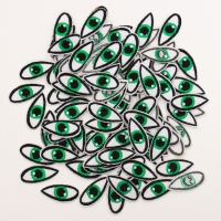 Набор термонаклеек «Глаза»: правый и левый, 1,4 × 3,5 см, овальный, цвет зелёный, 100 шт. Набор термонаклеек «Глаза»: правый и левый, 1,4 × 3,5 см, овальный, цвет зелёный, 100 шт.