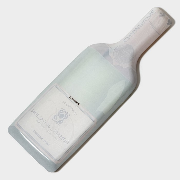 Блюдо стеклянное сервировочное Доляна &laquo;Игристое&raquo;, 34,5&times;11,5&times;1,5 см