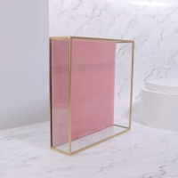 Органайзер для хранения «PINK RIPPLES», стеклянный, 1 секция, 24 × 24 × 6,5 см, цвет прозрачный/медный/розовый Органайзер для хранения «PINK RIPPLES», стеклянный, 1 секция, 24 × 24 × 6,5 см, цвет прозрачный/медный/розовый