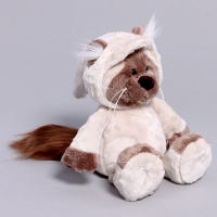 Мягкая игрушка &laquo;Котик&raquo; в костюме, 25 см, цвет бежевый