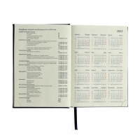 Ежедневник датированный 2024 A5 176 листов, deVENTE.Symbol, твёрдая обложка из искусственной кожи, тиснение фольгой, ляссе, кремовый блок 70 г/м2, синий Ежедневник датированный 2024 A5 176 листов, deVENTE.Symbol, твёрдая обложка из искусственной кожи, тиснение фольгой, ляссе, кремовый блок 70 г/м2, синий