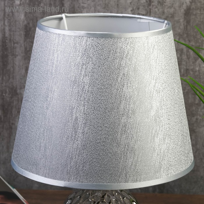 Лампа настольная 7555092TL/1 E14 40Вт серебро 21х21х32 см RISALUX