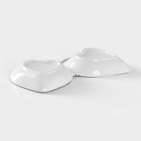 Менажница керамическая 2 ячейки &laquo;Клубника&raquo;, 24,5&times;18&times;3,5 см