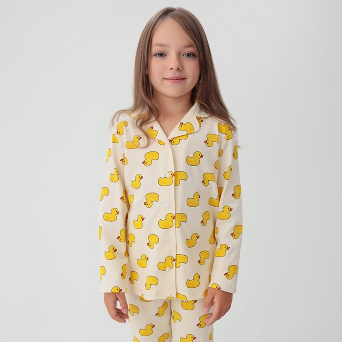 Пижама детская (рубашка и брюки) KAFTAN Duck, р-р 34 (122-128)