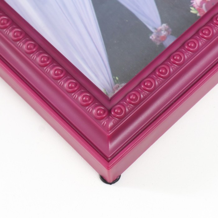 Фоторамка с часами Фоторамка с часами "Любовь" 2 фото, бордовый