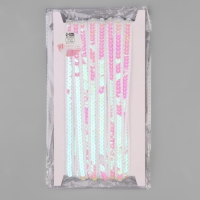 Тесьма декоративная с пайетками, 12 мм, 9 &plusmn; 0,5 м, цвет перламутровый