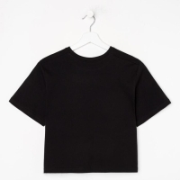 Футболка укороченная &laquo;Королева&raquo; Злодейки, цвет чёрный