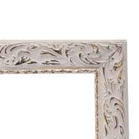 Рама для картин (зеркал) 60 х 90 х 4 см, дерево "Версаль", бело-золотой Рама для картин (зеркал) 60 х 90 х 4 см, дерево "Версаль", бело-золотой