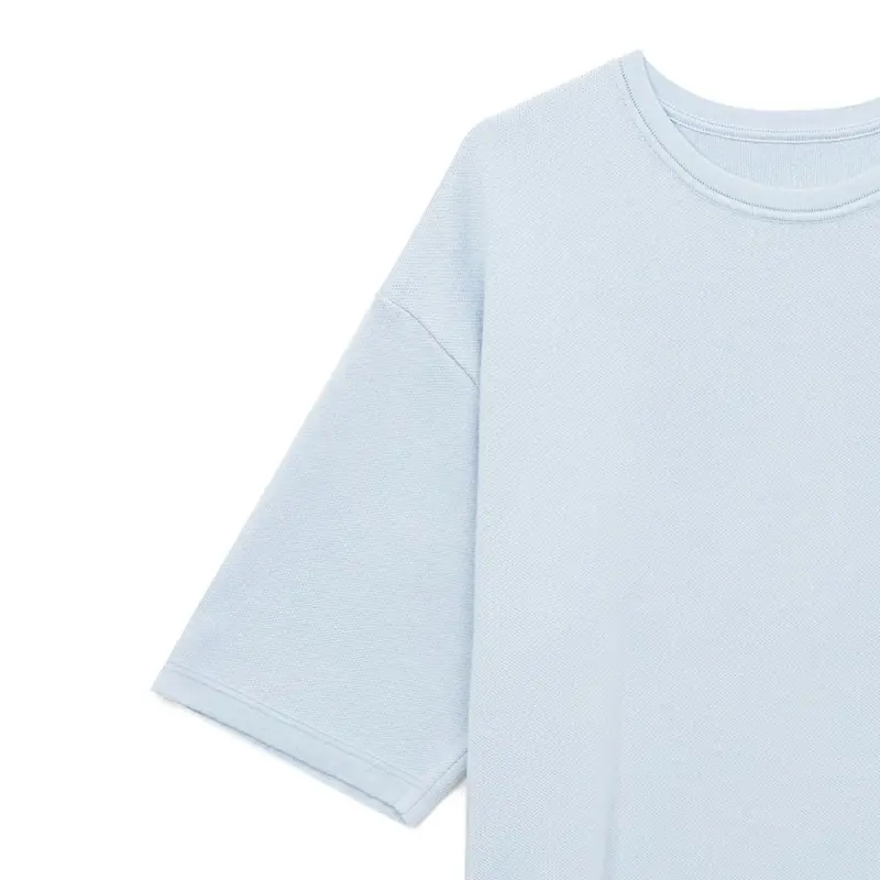 Джемпер с коротким рукавом Siluetti Volumica, светло-голубой, размер XS/S