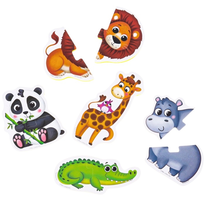 Мягкий пазл для малышей &laquo;Африка&raquo;, 5 пазлов, Крошка Я