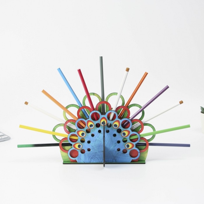 Органайзер для канцелярии, настольный &laquo;Павлин&raquo; 246х167х27 мм