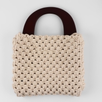 Ручки для сумки деревянные, 11,5 &times; 17 см, цвет коричневый