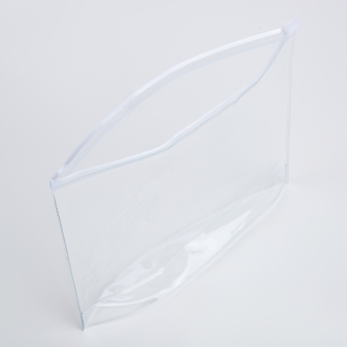 Косметичка с застёжкой зип-лок, цвет прозрачный