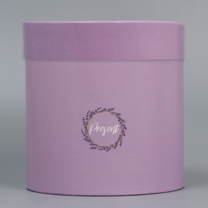 Набор шляпных коробок 2 в 1, упаковка подарочная, &laquo;Лаванда&raquo;, 13 х 13, 16 х 16 см