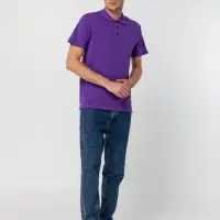 Рубашка поло мужская Summer 170 темно-фиолетовая, размер M