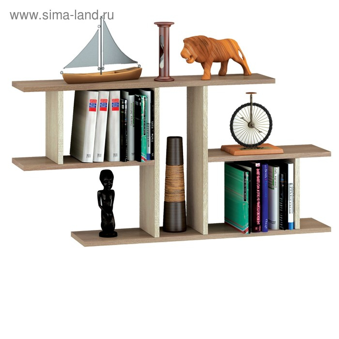 Полка навесная ПН-04, 600х1050х180, Ясень шимо/Дуб сонома Полка навесная ПН-04, 600х1050х180, Ясень шимо/Дуб сонома