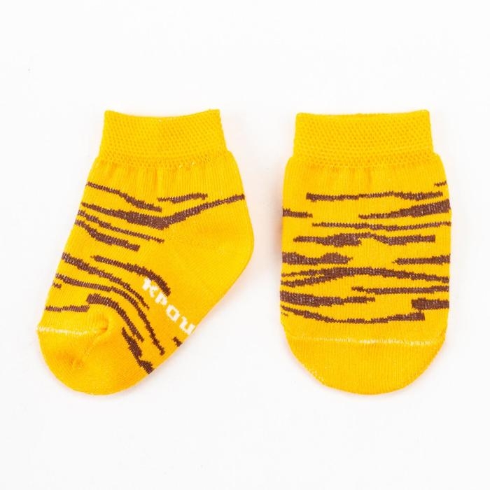 Набор носков Крошка Я &laquo;Тигрёнок&raquo;, 2 пары, 6-8