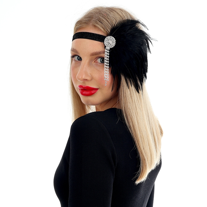 Повязка на голову карнавальная «Шикарная» Повязка на голову карнавальная «Шикарная»