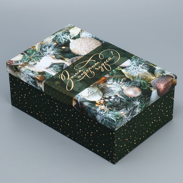 Набор подарочных коробок 10 в 1 &laquo;Елочные игрушки&raquo;, 12 х 7 х 4 - 32.5 х 20 х 12.5 см, Новый год