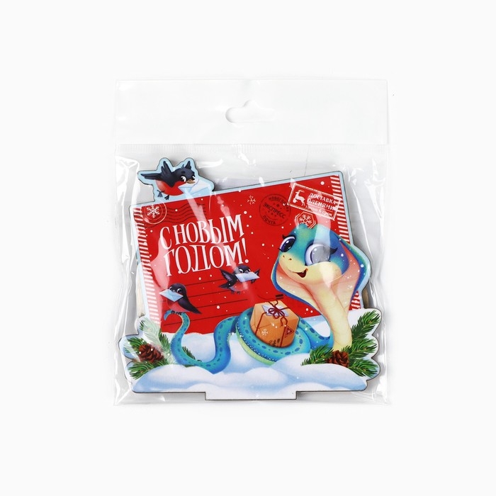 Оберег новогодний на подставке &laquo;С Новым годом&raquo;, 8,9 х 7,1 см.
