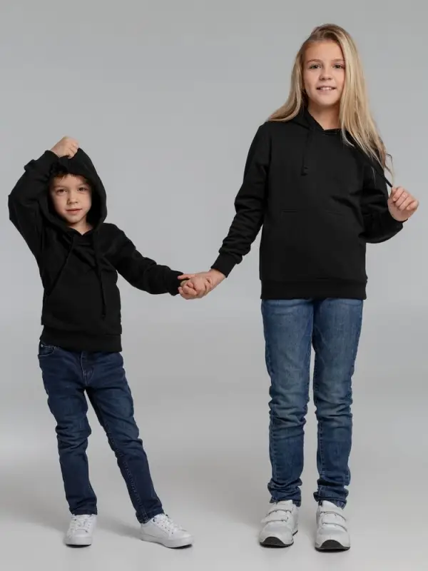 Худи детское Kirenga Kids 2.0, черное, 14 лет