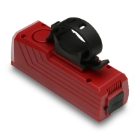 Фонарь велосипедный передний аккумуляторный, водонепроницаемый, 3 режима, с сигналом