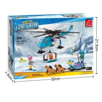 Конструктор Арктика &laquo;Вертолёт и упряжка&raquo;, 248 деталей