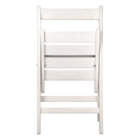 Стул складной,780х530х395,Белый/Массив берёзы
