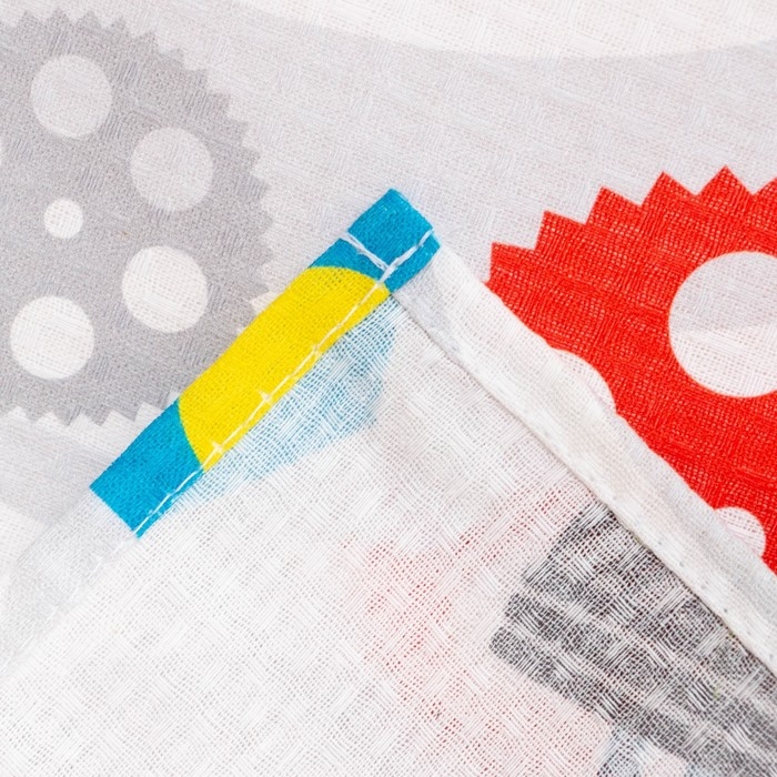 Полотенце детское Синий трактор &laquo;Город&raquo; 70х146&plusmn;2 см, 100% хлопок 160 гр/м2