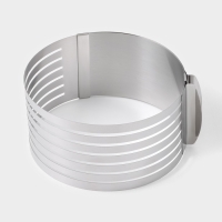 Форма для выкладки и выпечки с регулировкой размера Доляна, 16-20 см, цвет серебристый Форма для выкладки и выпечки с регулировкой размера Доляна, 16-20 см, цвет серебристый