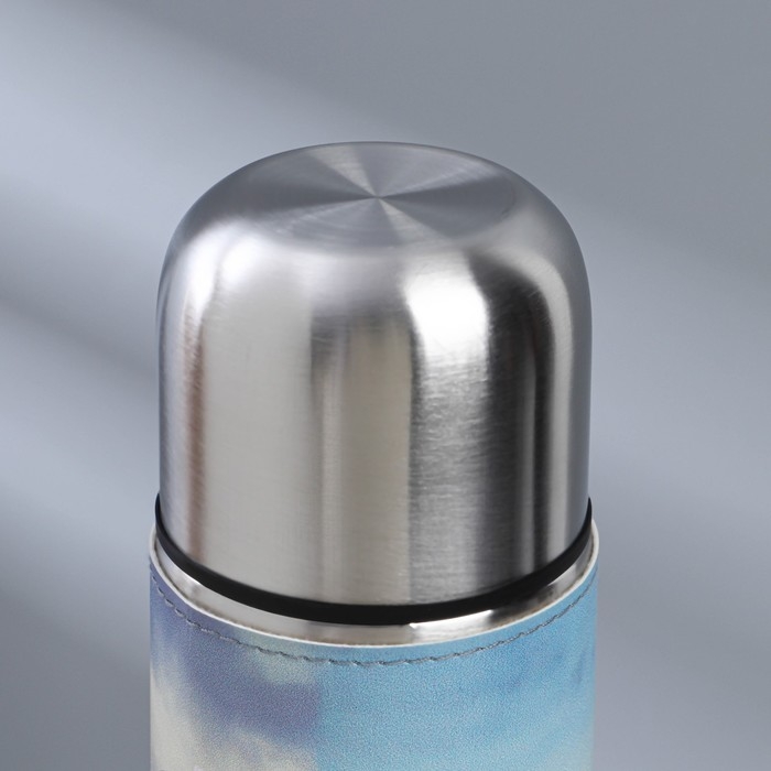 Термос &laquo;Гора&raquo; в кожзаме, MODE FORREST, 750 мл, время сохранения тепла 16-18 ч