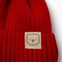 Шапка Крошка Я, р. 46-48см, 1-3 года, красный