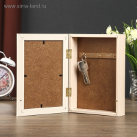 Ключница "На всех парусах" дуб молочный 15х21 см МИКС