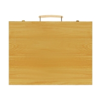 Набор для рисования в деревянном чемоданчике, складной Набор для рисования в деревянном чемоданчике, складной