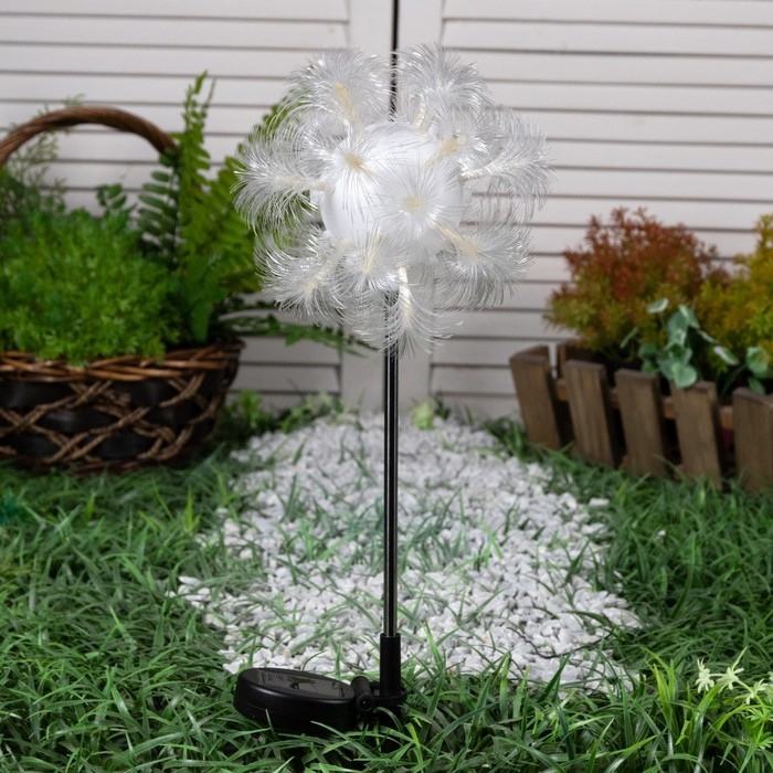 Садовый светильник на солнечной батарее &laquo;Клубок&raquo;, 70 см, 1 LED, свечение мульти (RGB)