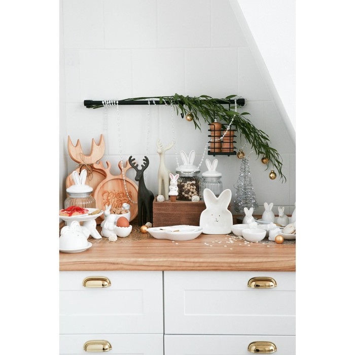 Блюдо для десертов Доляна «Зайка в золотом», 16×9,5 см Блюдо для десертов Доляна «Зайка в золотом», 16×9,5 см