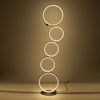 Торшер 16662/1BK LED 45Вт черный 30х30х115 см